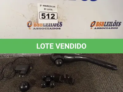 LOTE 512 - 01 MASSAGEADOR. (NO ESTADO) ATENÇÃO! FAZER A VISITAÇÃO ANTES DE ARREMATAR, NÃO SABEMOS SE FUNCIONA. LEILÃO NÃO TEM GARANTIA E NEM DEVOLUÇÃO, SUJEITO A POSSÍVEIS AVARIAS VISÍVEIS/OCULTAS E/OU AUSÊNCIA DE COMPONENTES.