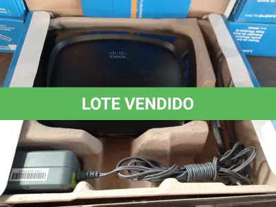 LOTE 194 - 12 ROTEADORES CISCO WRT54G2. (NO ESTADO) ATENÇÃO! FAZER A VISITAÇÃO ANTES DE ARREMATAR, NÃO SABEMOS SE FUNCIONA. LEILÃO NÃO TEM GARANTIA E NEM DEVOLUÇÃO, SUJEITO A POSSÍVEIS AVARIAS VISÍVEIS/OCULTAS E/OU AUSÊNCIA DE COMPONENTES.