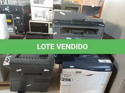 LOTE 256 - 03 IMPRESSORAS MARCAS E MODELOS DIVERSOS PARA RETIRADA DE PEÇAS. (NO ESTADO) ATENÇÃO! FAZER A VISITAÇÃO ANTES DE ARREMATAR, NÃO SABEMOS SE FUNCIONA. LEILÃO NÃO TEM GARANTIA E NEM DEVOLUÇÃO, SUJEITO A POSSÍVEIS AVARIAS VISÍVEIS/OCULTAS E/OU AUSÊNCIA DE COMPONENTES.