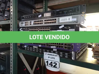 LOTE 142 - 01 MODULADOR E 05 SWITCHES MARCAS E MODELOS DIVERSOS. (NO ESTADO) ATENÇÃO! FAZER A VISITAÇÃO ANTES DE ARREMATAR, NÃO SABEMOS SE FUNCIONA. LEILÃO NÃO TEM GARANTIA E NEM DEVOLUÇÃO, SUJEITO A POSSÍVEIS AVARIAS VISÍVEIS/OCULTAS E/OU AUSÊNCIA DE COMPONENTES.