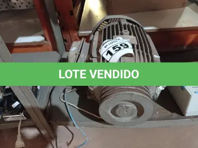 LOTE 159 - 01 MOTOR ELÉTRICO. (NO ESTADO) ATENÇÃO! FAZER A VISITAÇÃO ANTES DE ARREMATAR, NÃO SABEMOS SE FUNCIONA. LEILÃO NÃO TEM GARANTIA E NEM DEVOLUÇÃO, SUJEITO A POSSÍVEIS AVARIAS VISÍVEIS/OCULTAS E/OU AUSÊNCIA DE COMPONENTES.