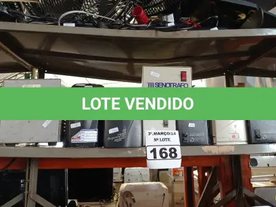 LOTE 168 - 05 TRANSFORMADORES E 03 ESTABILIZADORES MARCAS E MODELOS DIVERSOS. (NO ESTADO) ATENÇÃO! FAZER A VISITAÇÃO ANTES DE ARREMATAR, NÃO SABEMOS SE FUNCIONA. LEILÃO NÃO TEM GARANTIA E NEM DEVOLUÇÃO, SUJEITO A POSSÍVEIS AVARIAS VISÍVEIS/OCULTAS E/OU AUSÊNCIA DE COMPONENTES.