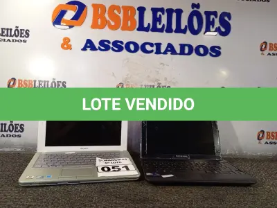 LOTE 051 - 02 NETBOOK’S MARCAS E MODELOS DIVERSOS. (NO ESTADO) ATENÇÃO! FAZER A VISITAÇÃO ANTES DE ARREMATAR, NÃO SABEMOS SE FUNCIONA. LEILÃO NÃO TEM GARANTIA E NEM DEVOLUÇÃO, SUJEITO A POSSÍVEIS AVARIAS VISÍVEIS/OCULTAS E/OU AUSÊNCIA DE COMPONENTES.
