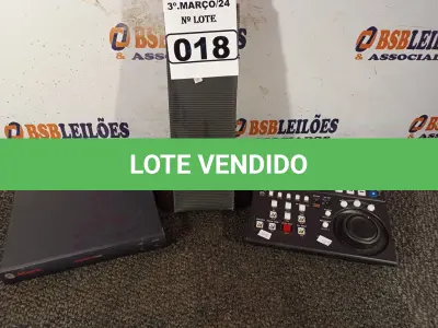 LOTE 018 - 01 CONTROLADOR REMOTO DE EDIÇÃO VTR SONY RM-280, 01 MINI CPU E 01 IMPRESSORA PORTÁTIL. (NO ESTADO) ATENÇÃO! FAZER A VISITAÇÃO ANTES DE ARREMATAR, NÃO SABEMOS SE FUNCIONA. LEILÃO NÃO TEM GARANTIA E NEM DEVOLUÇÃO, SUJEITO A POSSÍVEIS AVARIAS VISÍVEIS/OCULTAS E/OU AUSÊNCIA DE COMPONENTES.