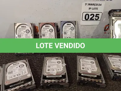LOTE 025 - 01 LOTE COM VÁRIOS HARD DISC MARCAS E MODELOS DIVERSOS. (NO ESTADO) ATENÇÃO! FAZER A VISITAÇÃO ANTES DE ARREMATAR, NÃO SABEMOS SE FUNCIONA. LEILÃO NÃO TEM GARANTIA E NEM DEVOLUÇÃO, SUJEITO A POSSÍVEIS AVARIAS VISÍVEIS/OCULTAS E/OU AUSÊNCIA DE COMPONENTES.