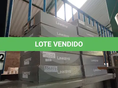 LOTE 211 - 12 ROTEADORES LINKSYS. (NO ESTADO) ATENÇÃO! FAZER A VISITAÇÃO ANTES DE ARREMATAR, NÃO SABEMOS SE FUNCIONA. LEILÃO NÃO TEM GARANTIA E NEM DEVOLUÇÃO, SUJEITO A POSSÍVEIS AVARIAS VISÍVEIS/OCULTAS E/OU AUSÊNCIA DE COMPONENTES.