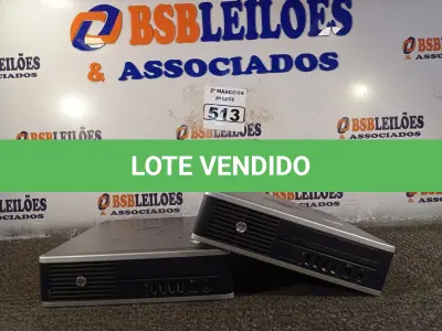 LOTE 513 - 02 MINIS PC MARCA HP. (NO ESTADO) ATENÇÃO! FAZER A VISITAÇÃO ANTES DE ARREMATAR, NÃO SABEMOS SE FUNCIONA. LEILÃO NÃO TEM GARANTIA E NEM DEVOLUÇÃO, SUJEITO A POSSÍVEIS AVARIAS VISÍVEIS/OCULTAS E/OU AUSÊNCIA DE COMPONENTES.