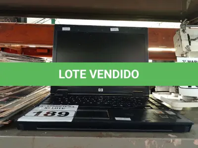 LOTE 189 - 01 NOTEBOOK MARCA HP. (NO ESTADO) ATENÇÃO! FAZER A VISITAÇÃO ANTES DE ARREMATAR, NÃO SABEMOS SE FUNCIONA. LEILÃO NÃO TEM GARANTIA E NEM DEVOLUÇÃO, SUJEITO A POSSÍVEIS AVARIAS VISÍVEIS/OCULTAS E/OU AUSÊNCIA DE COMPONENTES.
