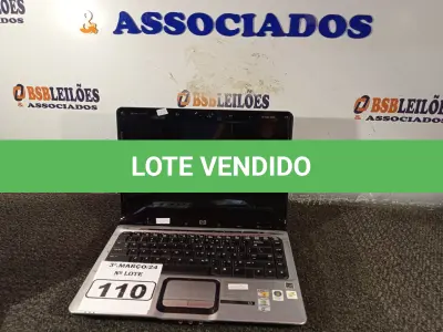 LOTE 110 - 01 NOTEBOOK MARCA HP. (NO ESTADO) ATENÇÃO! FAZER A VISITAÇÃO ANTES DE ARREMATAR, NÃO SABEMOS SE FUNCIONA. LEILÃO NÃO TEM GARANTIA E NEM DEVOLUÇÃO, SUJEITO A POSSÍVEIS AVARIAS VISÍVEIS/OCULTAS E/OU AUSÊNCIA DE COMPONENTES.