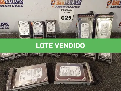 LOTE 025 - 01 LOTE COM VÁRIOS HARD DISC MARCAS E MODELOS DIVERSOS. (NO ESTADO) ATENÇÃO! FAZER A VISITAÇÃO ANTES DE ARREMATAR, NÃO SABEMOS SE FUNCIONA. LEILÃO NÃO TEM GARANTIA E NEM DEVOLUÇÃO, SUJEITO A POSSÍVEIS AVARIAS VISÍVEIS/OCULTAS E/OU AUSÊNCIA DE COMPONENTES.