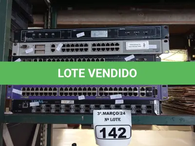 LOTE 142 - 01 MODULADOR E 05 SWITCHES MARCAS E MODELOS DIVERSOS. (NO ESTADO) ATENÇÃO! FAZER A VISITAÇÃO ANTES DE ARREMATAR, NÃO SABEMOS SE FUNCIONA. LEILÃO NÃO TEM GARANTIA E NEM DEVOLUÇÃO, SUJEITO A POSSÍVEIS AVARIAS VISÍVEIS/OCULTAS E/OU AUSÊNCIA DE COMPONENTES.