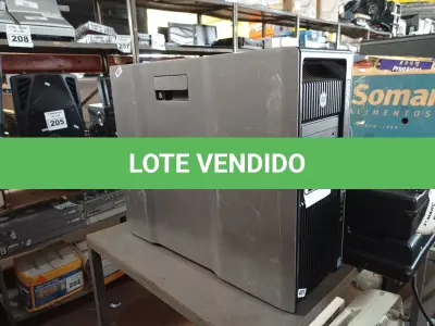 LOTE 221 - 01 SERVIDOR MARCA HP. (NO ESTADO) ATENÇÃO! FAZER A VISITAÇÃO ANTES DE ARREMATAR, NÃO SABEMOS SE FUNCIONA. LEILÃO NÃO TEM GARANTIA E NEM DEVOLUÇÃO, SUJEITO A POSSÍVEIS AVARIAS VISÍVEIS/OCULTAS E/OU AUSÊNCIA DE COMPONENTES.