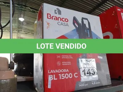 LOTE 143 - 01 LAVADORA DE ALTA PRESSÃO 1500W 220V MARCA BRANCO. (NO ESTADO) ATENÇÃO! FAZER A VISITAÇÃO ANTES DE ARREMATAR, NÃO SABEMOS SE FUNCIONA. LEILÃO NÃO TEM GARANTIA E NEM DEVOLUÇÃO, SUJEITO A POSSÍVEIS AVARIAS VISÍVEIS/OCULTAS E/OU AUSÊNCIA DE COMPONENTES.