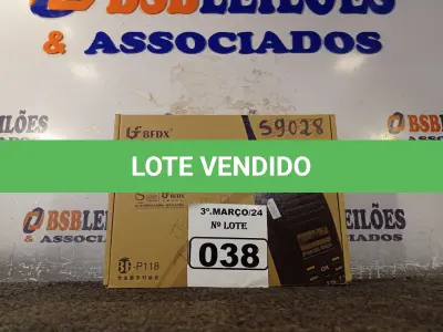 LOTE 038 - 01 RÁDIO COMUNICADOR. (NO ESTADO) ATENÇÃO! FAZER A VISITAÇÃO ANTES DE ARREMATAR, NÃO SABEMOS SE FUNCIONA. LEILÃO NÃO TEM GARANTIA E NEM DEVOLUÇÃO, SUJEITO A POSSÍVEIS AVARIAS VISÍVEIS/OCULTAS E/OU AUSÊNCIA DE COMPONENTES.