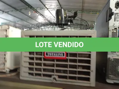 LOTE 227 - 01 AR-CONDICIONADO DE EMBUTIR E 01 VENTILADOR. (NO ESTADO) ATENÇÃO! FAZER A VISITAÇÃO ANTES DE ARREMATAR, NÃO SABEMOS SE FUNCIONA. LEILÃO NÃO TEM GARANTIA E NEM DEVOLUÇÃO, SUJEITO A POSSÍVEIS AVARIAS VISÍVEIS/OCULTAS E/OU AUSÊNCIA DE COMPONENTES.