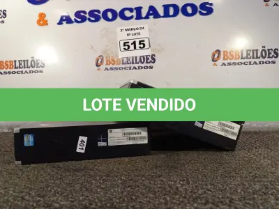 LOTE 515 - 02 MINIS PC MARCA HP. (NO ESTADO) ATENÇÃO! FAZER A VISITAÇÃO ANTES DE ARREMATAR, NÃO SABEMOS SE FUNCIONA. LEILÃO NÃO TEM GARANTIA E NEM DEVOLUÇÃO, SUJEITO A POSSÍVEIS AVARIAS VISÍVEIS/OCULTAS E/OU AUSÊNCIA DE COMPONENTES.