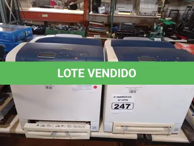 LOTE 247 - 06 IMPRESSORAS MARCAS E MODELOS DIVERSOS PARA RETIRADA DE PEÇAS. (NO ESTADO) ATENÇÃO! FAZER A VISITAÇÃO ANTES DE ARREMATAR, NÃO SABEMOS SE FUNCIONA. LEILÃO NÃO TEM GARANTIA E NEM DEVOLUÇÃO, SUJEITO A POSSÍVEIS AVARIAS VISÍVEIS/OCULTAS E/OU AUSÊNCIA DE COMPONENTES.