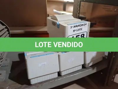 LOTE 158 - 04 IMPRESSORAS DE CUPOM. (NO ESTADO) ATENÇÃO! FAZER A VISITAÇÃO ANTES DE ARREMATAR, NÃO SABEMOS SE FUNCIONA. LEILÃO NÃO TEM GARANTIA E NEM DEVOLUÇÃO, SUJEITO A POSSÍVEIS AVARIAS VISÍVEIS/OCULTAS E/OU AUSÊNCIA DE COMPONENTES.