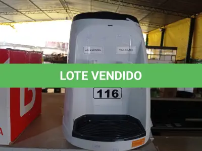 LOTE 116 - 01 BEBEDOURO PARA GARRAFÃO 220V. (NO ESTADO) ATENÇÃO! FAZER A VISITAÇÃO ANTES DE ARREMATAR, NÃO SABEMOS SE FUNCIONA. LEILÃO NÃO TEM GARANTIA E NEM DEVOLUÇÃO, SUJEITO A POSSÍVEIS AVARIAS VISÍVEIS/OCULTAS E/OU AUSÊNCIA DE COMPONENTES.