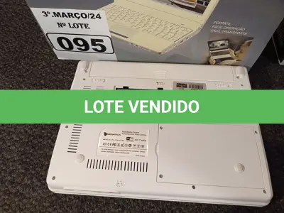 LOTE 095 - 02 NOTEBOOK’S MEGATRON. (NO ESTADO) ATENÇÃO! FAZER A VISITAÇÃO ANTES DE ARREMATAR, NÃO SABEMOS SE FUNCIONA. LEILÃO NÃO TEM GARANTIA E NEM DEVOLUÇÃO, SUJEITO A POSSÍVEIS AVARIAS VISÍVEIS/OCULTAS E/OU AUSÊNCIA DE COMPONENTES.
