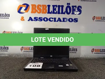 LOTE 108 - 01 NOTEBOOK MARCA HP. (NO ESTADO) ATENÇÃO! FAZER A VISITAÇÃO ANTES DE ARREMATAR, NÃO SABEMOS SE FUNCIONA. LEILÃO NÃO TEM GARANTIA E NEM DEVOLUÇÃO, SUJEITO A POSSÍVEIS AVARIAS VISÍVEIS/OCULTAS E/OU AUSÊNCIA DE COMPONENTES.