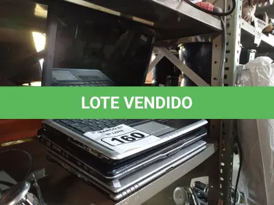 LOTE 160 - 03 NOTEBOOK’S MARCAS E MODELOS DIVERSOS PARA RETIRADA DE PEÇAS. (NO ESTADO) ATENÇÃO! FAZER A VISITAÇÃO ANTES DE ARREMATAR, NÃO SABEMOS SE FUNCIONA. LEILÃO NÃO TEM GARANTIA E NEM DEVOLUÇÃO, SUJEITO A POSSÍVEIS AVARIAS VISÍVEIS/OCULTAS E/OU AUSÊNCIA DE COMPONENTES.