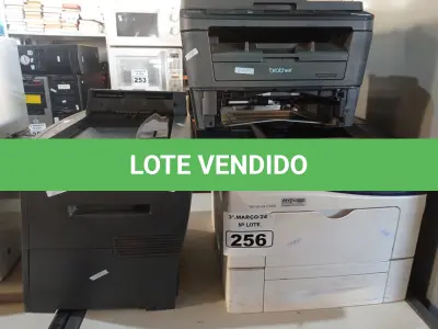 LOTE 256 - 03 IMPRESSORAS MARCAS E MODELOS DIVERSOS PARA RETIRADA DE PEÇAS. (NO ESTADO) ATENÇÃO! FAZER A VISITAÇÃO ANTES DE ARREMATAR, NÃO SABEMOS SE FUNCIONA. LEILÃO NÃO TEM GARANTIA E NEM DEVOLUÇÃO, SUJEITO A POSSÍVEIS AVARIAS VISÍVEIS/OCULTAS E/OU AUSÊNCIA DE COMPONENTES.
