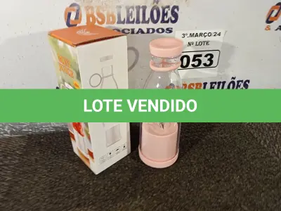 LOTE 053 - 01 LIQUIDIFICADOR PORTÁTIL. (NO ESTADO) ATENÇÃO! FAZER A VISITAÇÃO ANTES DE ARREMATAR, NÃO SABEMOS SE FUNCIONA. LEILÃO NÃO TEM GARANTIA E NEM DEVOLUÇÃO, SUJEITO A POSSÍVEIS AVARIAS VISÍVEIS/OCULTAS E/OU AUSÊNCIA DE COMPONENTES.