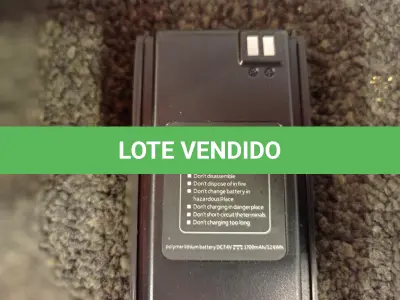 LOTE 030 - 08 BATERIAS PARA RÁDIO COMUNICADOR MODELO BF P-118. (NO ESTADO) ATENÇÃO! FAZER A VISITAÇÃO ANTES DE ARREMATAR, NÃO SABEMOS SE FUNCIONA. LEILÃO NÃO TEM GARANTIA E NEM DEVOLUÇÃO, SUJEITO A POSSÍVEIS AVARIAS VISÍVEIS/OCULTAS E/OU AUSÊNCIA DE COMPONENTES.
