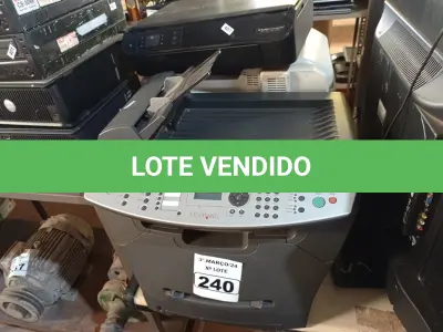 LOTE 240 - 03 IMPRESSORAS MARCAS E MODELOS DIVERSOS PARA RETIRADA DE PEÇAS. (NO ESTADO) ATENÇÃO! FAZER A VISITAÇÃO ANTES DE ARREMATAR, NÃO SABEMOS SE FUNCIONA. LEILÃO NÃO TEM GARANTIA E NEM DEVOLUÇÃO, SUJEITO A POSSÍVEIS AVARIAS VISÍVEIS/OCULTAS E/OU AUSÊNCIA DE COMPONENTES.
