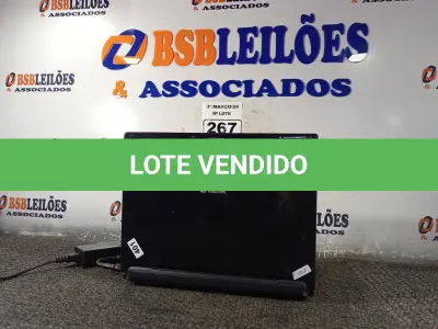 LOTE 267 - 01 NOTEBOOK MARCA ITAUTEC COM FONTE. (NO ESTADO) ATENÇÃO! FAZER A VISITAÇÃO ANTES DE ARREMATAR, NÃO SABEMOS SE FUNCIONA. LEILÃO NÃO TEM GARANTIA E NEM DEVOLUÇÃO, SUJEITO A POSSÍVEIS AVARIAS VISÍVEIS/OCULTAS E/OU AUSÊNCIA DE COMPONENTES.