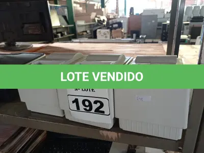LOTE 192 - 03 IMPRESSORAS DE CUPOM. (NO ESTADO) ATENÇÃO! FAZER A VISITAÇÃO ANTES DE ARREMATAR, NÃO SABEMOS SE FUNCIONA. LEILÃO NÃO TEM GARANTIA E NEM DEVOLUÇÃO, SUJEITO A POSSÍVEIS AVARIAS VISÍVEIS/OCULTAS E/OU AUSÊNCIA DE COMPONENTES.