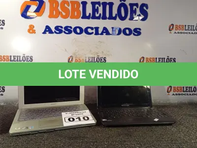 LOTE 010 - 02 NETBOOK’S MARCAS E MODELOS DIVERSOS. (NO ESTADO) ATENÇÃO! FAZER A VISITAÇÃO ANTES DE ARREMATAR, NÃO SABEMOS SE FUNCIONA. LEILÃO NÃO TEM GARANTIA E NEM DEVOLUÇÃO, SUJEITO A POSSÍVEIS AVARIAS VISÍVEIS/OCULTAS E/OU AUSÊNCIA DE COMPONENTES.