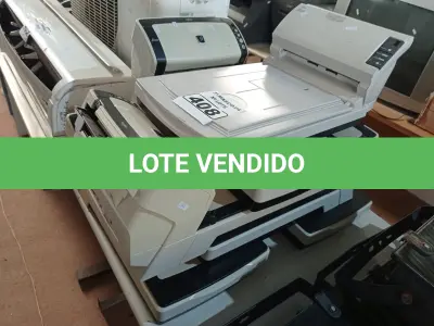 LOTE 408 - 06 SCANNERS MARCAS FUJITSU. (NO ESTADO) ATENÇÃO! FAZER A VISITAÇÃO ANTES DE ARREMATAR, NÃO SABEMOS SE FUNCIONA. LEILÃO NÃO TEM GARANTIA E NEM DEVOLUÇÃO, SUJEITO A POSSÍVEIS AVARIAS VISÍVEIS/OCULTAS E/OU AUSÊNCIA DE COMPONENTES.