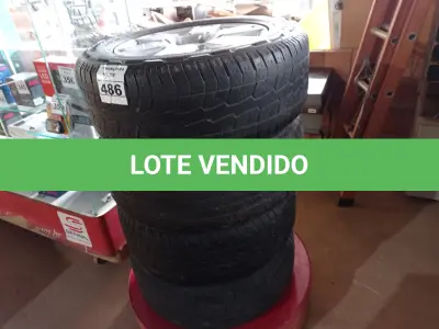 LOTE 486 - 04 RODAS DE LIGA LEVE DA AMAROCK COM PNEUS MEIA VIDA 265/60/18(NO ESTADO) ATENÇÃO! FAZER A VISITAÇÃO ANTES DE ARREMATAR, NÃO SABEMOS SE FUNCIONA. LEILÃO NÃO TEM GARANTIA E NEM DEVOLUÇÃO, SUJEITO A POSSÍVEIS AVARIAS VISÍVEIS/OCULTAS E/OU AUSÊNCIA DE COMPONENTES.