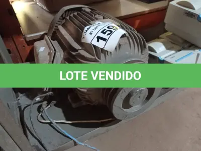 LOTE 159 - 01 MOTOR ELÉTRICO. (NO ESTADO) ATENÇÃO! FAZER A VISITAÇÃO ANTES DE ARREMATAR, NÃO SABEMOS SE FUNCIONA. LEILÃO NÃO TEM GARANTIA E NEM DEVOLUÇÃO, SUJEITO A POSSÍVEIS AVARIAS VISÍVEIS/OCULTAS E/OU AUSÊNCIA DE COMPONENTES.