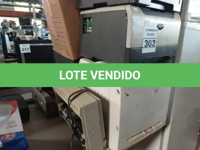 LOTE 302 - 06 IMPRESSORAS, VÁRIOS APARELHOS DE TELEFONE, 01 SUCATA DE FURADEIRA E 01 SUCATA DE SERRA TICO-TICO. (NO ESTADO) ATENÇÃO! FAZER A VISITAÇÃO ANTES DE ARREMATAR, NÃO SABEMOS SE FUNCIONA. LEILÃO NÃO TEM GARANTIA E NEM DEVOLUÇÃO, SUJEITO A POSSÍVEIS AVARIAS VISÍVEIS/OCULTAS E/OU AUSÊNCIA DE COMPONENTES.