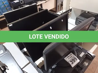 LOTE 399 - 07 MONITORES MARCAS E MODELOS DIVERSOS. (NO ESTADO) ATENÇÃO! FAZER A VISITAÇÃO ANTES DE ARREMATAR, NÃO SABEMOS SE FUNCIONA. LEILÃO NÃO TEM GARANTIA E NEM DEVOLUÇÃO, SUJEITO A POSSÍVEIS AVARIAS VISÍVEIS/OCULTAS E/OU AUSÊNCIA DE COMPONENTES.