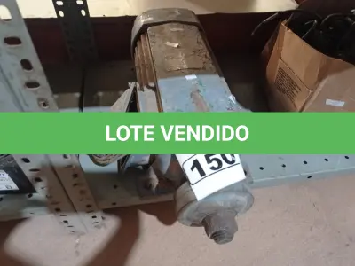 LOTE 150 - 01 MOTOR ELÉTRICO. (NO ESTADO) ATENÇÃO! FAZER A VISITAÇÃO ANTES DE ARREMATAR, NÃO SABEMOS SE FUNCIONA. LEILÃO NÃO TEM GARANTIA E NEM DEVOLUÇÃO, SUJEITO A POSSÍVEIS AVARIAS VISÍVEIS/OCULTAS E/OU AUSÊNCIA DE COMPONENTES.