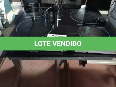LOTE 285 - 02 FOGÕES DE INDUÇÃO COM AVARIAS. (NO ESTADO) ATENÇÃO! FAZER A VISITAÇÃO ANTES DE ARREMATAR, NÃO SABEMOS SE FUNCIONA. LEILÃO NÃO TEM GARANTIA E NEM DEVOLUÇÃO, SUJEITO A POSSÍVEIS AVARIAS VISÍVEIS/OCULTAS E/OU AUSÊNCIA DE COMPONENTES.