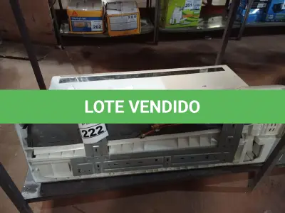 LOTE 222 - 02 EVAPORADORAS MARCAS ELGIN 18000/2400BTU’S. (NO ESTADO) ATENÇÃO! FAZER A VISITAÇÃO ANTES DE ARREMATAR, NÃO SABEMOS SE FUNCIONA. LEILÃO NÃO TEM GARANTIA E NEM DEVOLUÇÃO, SUJEITO A POSSÍVEIS AVARIAS VISÍVEIS/OCULTAS E/OU AUSÊNCIA DE COMPONENTES.
