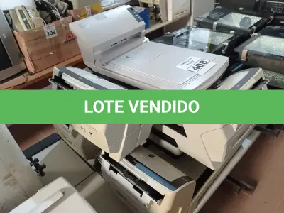 LOTE 408 - 06 SCANNERS MARCAS FUJITSU. (NO ESTADO) ATENÇÃO! FAZER A VISITAÇÃO ANTES DE ARREMATAR, NÃO SABEMOS SE FUNCIONA. LEILÃO NÃO TEM GARANTIA E NEM DEVOLUÇÃO, SUJEITO A POSSÍVEIS AVARIAS VISÍVEIS/OCULTAS E/OU AUSÊNCIA DE COMPONENTES.