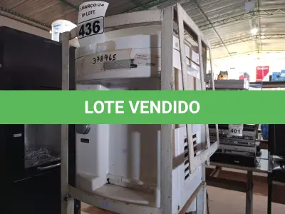 LOTE 436 - 01 PURIFICADOR DE ÁGUA COM SUPORTE. (NO ESTADO) ATENÇÃO! FAZER A VISITAÇÃO ANTES DE ARREMATAR, NÃO SABEMOS SE FUNCIONA. LEILÃO NÃO TEM GARANTIA E NEM DEVOLUÇÃO, SUJEITO A POSSÍVEIS AVARIAS VISÍVEIS/OCULTAS E/OU AUSÊNCIA DE COMPONENTES.