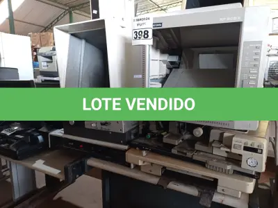 LOTE 398 - 01 LOTE COM EQUIPAMENTOS DIVERSOS. (NO ESTADO) ATENÇÃO! FAZER A VISITAÇÃO ANTES DE ARREMATAR, NÃO SABEMOS SE FUNCIONA. LEILÃO NÃO TEM GARANTIA E NEM DEVOLUÇÃO, SUJEITO A POSSÍVEIS AVARIAS VISÍVEIS/OCULTAS E/OU AUSÊNCIA DE COMPONENTES.