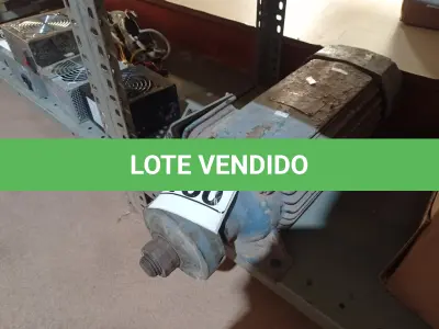 LOTE 150 - 01 MOTOR ELÉTRICO. (NO ESTADO) ATENÇÃO! FAZER A VISITAÇÃO ANTES DE ARREMATAR, NÃO SABEMOS SE FUNCIONA. LEILÃO NÃO TEM GARANTIA E NEM DEVOLUÇÃO, SUJEITO A POSSÍVEIS AVARIAS VISÍVEIS/OCULTAS E/OU AUSÊNCIA DE COMPONENTES.