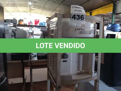 LOTE 436 - 01 PURIFICADOR DE ÁGUA COM SUPORTE. (NO ESTADO) ATENÇÃO! FAZER A VISITAÇÃO ANTES DE ARREMATAR, NÃO SABEMOS SE FUNCIONA. LEILÃO NÃO TEM GARANTIA E NEM DEVOLUÇÃO, SUJEITO A POSSÍVEIS AVARIAS VISÍVEIS/OCULTAS E/OU AUSÊNCIA DE COMPONENTES.