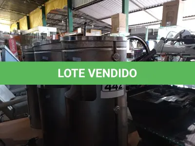 LOTE 442 - 03 LIXEIRAS EM INOX. (NO ESTADO) ATENÇÃO! FAZER A VISITAÇÃO ANTES DE ARREMATAR, NÃO SABEMOS SE FUNCIONA. LEILÃO NÃO TEM GARANTIA E NEM DEVOLUÇÃO, SUJEITO A POSSÍVEIS AVARIAS VISÍVEIS/OCULTAS E/OU AUSÊNCIA DE COMPONENTES.