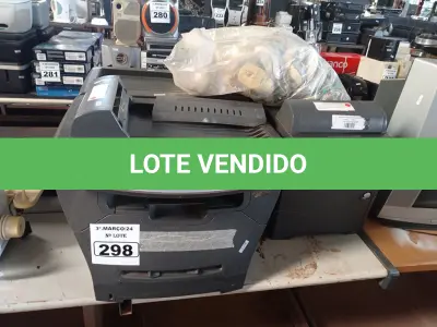 LOTE 298 - 03 IMPRESSORAS MARCAS E MODELOS DIVERSOS. (NO ESTADO) ATENÇÃO! FAZER A VISITAÇÃO ANTES DE ARREMATAR, NÃO SABEMOS SE FUNCIONA. LEILÃO NÃO TEM GARANTIA E NEM DEVOLUÇÃO, SUJEITO A POSSÍVEIS AVARIAS VISÍVEIS/OCULTAS E/OU AUSÊNCIA DE COMPONENTES.