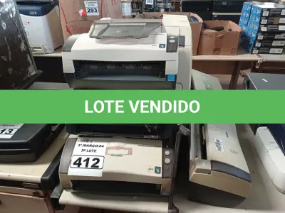 LOTE 412 - 01 IMPRESSORA E 05 SCANNERS MARCAS E MODELOS DIVERSOS. (NO ESTADO) ATENÇÃO! FAZER A VISITAÇÃO ANTES DE ARREMATAR, NÃO SABEMOS SE FUNCIONA. LEILÃO NÃO TEM GARANTIA E NEM DEVOLUÇÃO, SUJEITO A POSSÍVEIS AVARIAS VISÍVEIS/OCULTAS E/OU AUSÊNCIA DE COMPONENTES.