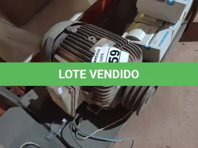 LOTE 159 - 01 MOTOR ELÉTRICO. (NO ESTADO) ATENÇÃO! FAZER A VISITAÇÃO ANTES DE ARREMATAR, NÃO SABEMOS SE FUNCIONA. LEILÃO NÃO TEM GARANTIA E NEM DEVOLUÇÃO, SUJEITO A POSSÍVEIS AVARIAS VISÍVEIS/OCULTAS E/OU AUSÊNCIA DE COMPONENTES.